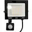 Прожектор вуличний LED Brille з датчиком руху HL-59P/30W NW IP65, 33-900 - мініатюра 1