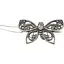 Серебряная брошь Ирий Бабочка с фианитами. 9532 - миниатюра 1