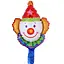 Великі гелієві кулі Клоун, надувні фольговані повітряні фігури для свята, 36x30 см - мініатюра 1