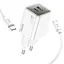 МЗП Hoco N46 Glorious PD20W+QC3.0 (1USB-A/1C) + Type-C to Type-C White - миниатюра 3