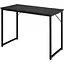 Письменный стол Costway Homart со стальным каркасом черный - миниатюра 1