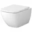Унитаз подвесной Cersanit Zen Pro Vortex безободковый с сиденьем Slim WRAP duraplast Soft Close S701-882, Белый - миниатюра 1