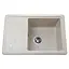 Кухонная мойка гранитная Globus Lux Mono слоновая кость 620х435мм, Бежевый - миниатюра 1