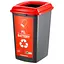 Бак сортувальний Planet для батарейок 50 л антрацитово-червоний (00-00020304) - мініатюра 1