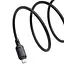 Дата кабель Baseus Silky Series OS Fast Charging USB to Lightning 2.4A (1m) (P1037770) Cluster Black - мініатюра 2
