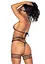 Leg Avenue Rhinestone garter strapps Black - миниатюра 4