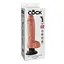 Реалістичний вібратор Pipedream King Cock With Balls 10" 29 см тілесний - мініатюра 6