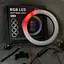 Селфи-лампа LED кольцевая 26 см Voltronic MJ26 RGB + штатив - миниатюра 6