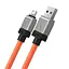 Кабель Baseus CoolPlay Series Fast Charging Cable USB to iP 2.4A 1 м Orange - миниатюра 3