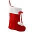 Шкарпетка новорічна декоративна Chomik 46 см червона з білим (ELF0226) - мініатюра 1