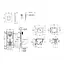 Комплект 4 в 1: Инсталляция GROHE Rapid SL 3 в 1 3884966Q + Унитаз безободочный Kroner Armada WHI513636 RIMLESS с сиденьем Slim Duroplast / Soft-close / Quick relase KA513636WHIR (388496 - миниатюра 2