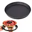 Перфорированная форма для выпечки тартов и кишей с антипригарным покрытием и съемным дном Ø24см Черный 88132 - миниатюра 1