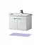 Тумба Мойдодир Смарт 80 підвісна Білий з умивальником Como Білий - мініатюра 2