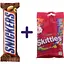 Набір: батончик Snickers з арахісом 50 г + Драже Skittles Bag Фрукти 95 г (788405) - мініатюра 1