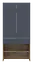 Прихожая Doros Сплит Дуб Артизан/Графит ДСП 94х39х200 (44900271) - миниатюра 3