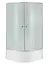 Набор Lidz Душевая кабина Latwa SC90x90.SAT.HIGH.FR полукруглая, стекло Frost 4 мм + Душевой поддон Kapielka ST90x90x41, с панелью - миниатюра 1