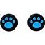 Накладки на стики Thumb Grips 2-pack для PS4-PS5-Xbox FootPrint Blue [47553] - миниатюра 1