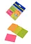 Блок для заметок, 38x51 мм, 50 листов, неон, 4 шт. в упаковке (в ассортименте) - миниатюра 1