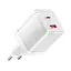 Мережевий зарядний пристрій EssagerEZCT70 Gan 1USB 1T-C 70W білий - мініатюра 1