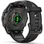 Garmin Fenix 8 43mm AMOLED Sapphire Carbon Gray DLC Tit. w. Black/Pebble Gray S. Band (010-02903-20/21) - миниатюра 2