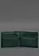 Кожаное портмоне 13.0 зажим зеленый краст - миниатюра 5