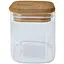 Емкость стеклянная для специй Vittora круглая с деревянной крышкой 120 мл. VT-9036-120 (147025) - миниатюра 1