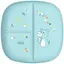 Тарілка секційна Chicco 12м+ блакитна (16003.25) - мініатюра 1