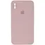Чехол Epik Silicone Case Square Full Camera Protective AA для Apple iPhone X/XS 5.8 Розовый/Pink Sand - миниатюра 1