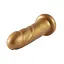Золотий фалоімітатор Hismith 6.8″ Golden Silicone Dildo, система KlicLok - мініатюра 4