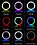 Селфи-лампа LED кольцевая Voltronic MJ-20 RGB 20 см + штатив - миниатюра 11