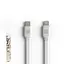 Кабель Type-C to Lightning Remax RC -037a скоростной плоский белый - миниатюра 1
