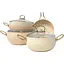 Набор посуды Casa Royal Gold Beaty G-UKR2020 с покрытием Bio Granit Cлоновая кость - миниатюра 1