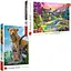 Набір Пазли - (500 + 500 елм.) - "Дикий леопард" + "Гірська ідилія" - мініатюра 1