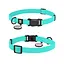 Ошейник для собак водостойкий Waudog Magnet с QR-паспортом магнитная пряжка-фастекс S Ш 15 мм Д 26-35 см тиффани - миниатюра 4