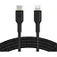 Кабель Belkin USB-С - Lightning, BRAIDED[1m, black] - мініатюра 1