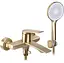 Смеситель для ванны Rea Avalon brushed gold настенный с изливом REA-B2707 Золотой - миниатюра 1
