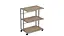 Этажерка на колесиках Камило 75x40x60 металл Серый ДСП Дуб Сан-Марино 16мм FRD-102548 - миниатюра 3