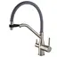 Смеситель для кухни Mixxus Premium Gravity 021 SS Color с гибким изливом MI6980 Нержавеющая сталь - миниатюра 1