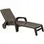 Шезлонг пластиковий Bica Miami, коричневий - мініатюра 1