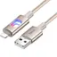 Дата кабель Hoco U144 New USB to Lightning 2.4A (1.2m) Gold - мініатюра 2