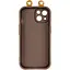 Чохол Epik TPU Toys Case with Ears для Apple iPhone 15, 6.1 Brown - мініатюра 3