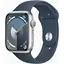 Apple Watch Series 9 GPS 45mm Silver Aluminium with Storm Blue Sport Band M/L MR9E3 - миниатюра 1