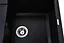 Кухонна мийка гранітна Globus Lux Komo чорний 790x500мм-А0002, Чорний - мініатюра 4