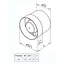 Вентилятор канальный осевой Домовент 100 ВКО Белый 30412 - миниатюра 8