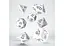 Набір кубиків Bright Llama Dice Set (White & Вlack) , 7 шт. (SLLA02) - мініатюра 2