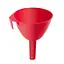 Лейка сливная воронка Ø 7 см пластиковая с ситом, Kitchette Красный 85943 - миниатюра 1
