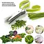 Кухонные пятислойные ножницы для нарезки зелени и шинковки с мультилезвием, Kitchen Master Салатовый 86301 - миниатюра 4