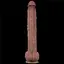 Фалоімітатор Dual-Layered Silicone Nature Cock 14.5'' 37.5 см коричневий - мініатюра 7
