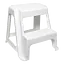 Табурет со ступенькой Irak Plastik Step белый (00-00005316) - миниатюра 1