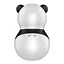 Вакуумний стимулятор клітора із вібрацією Satisfyer Pocket Panda чорно-білий - мініатюра 4